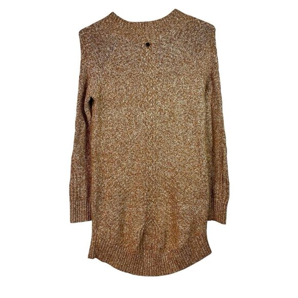 Prana Tan Chunky Knit Pullover Long Sleeve Dress Size M Preppy Minimalist - Picture 2 of 8